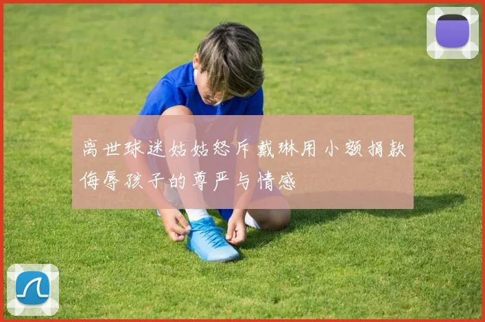 离世球迷姑姑怒斥戴琳用小额捐款侮辱孩子的尊严与情感
